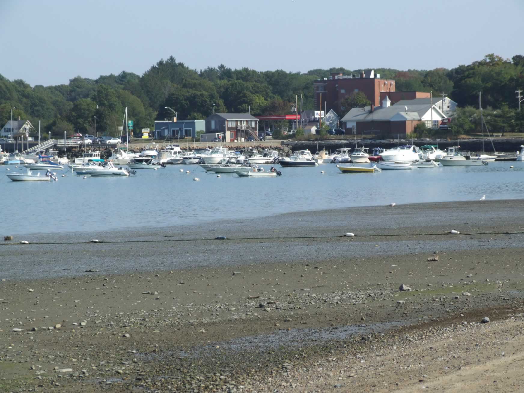Boats Moored at Hingham Harbor